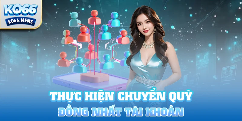 Thực hiện việc chuyển quỹ để đồng nhất tài khoản